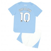 Manchester City Jack Grealish #10 Hemmatröja Barn 2023-24 Kortärmad (+ Korta byxor)